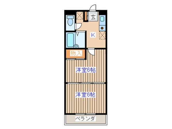 ベルシティ土樋の物件間取画像